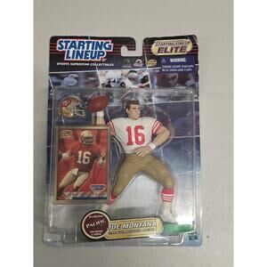 Starting Lineup Elite Joe Montana 49ers NFL Figure w Card Sealed